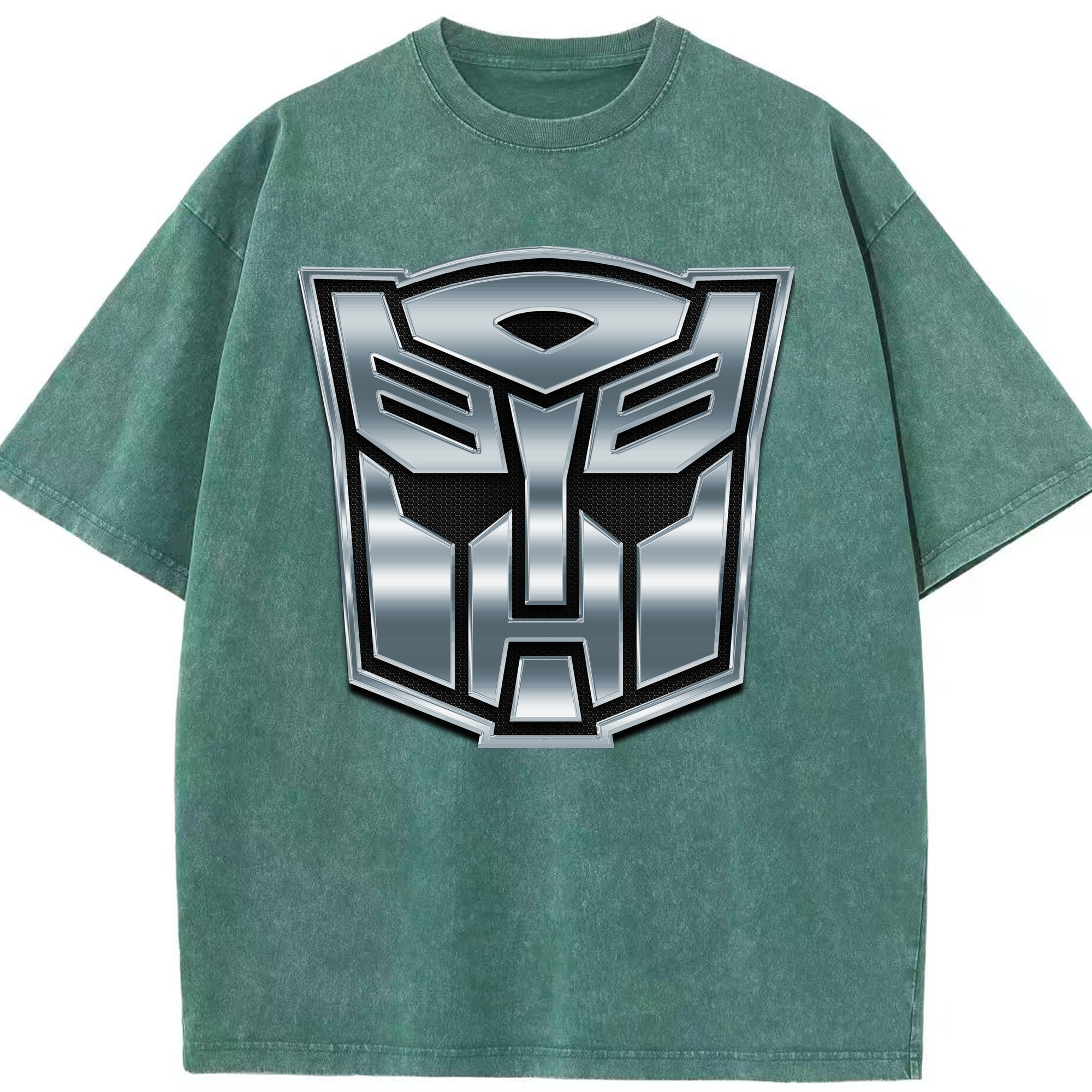（画像用）  綿100% ヴィンテージ風 半袖Tシャツ（フロントプリント）